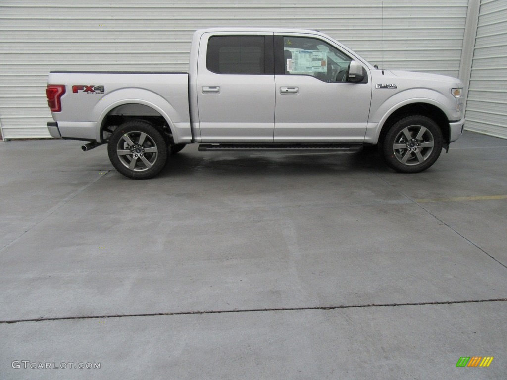 2017 F150 Lariat SuperCrew 4X4 - Ingot Silver / Earth Gray photo #3