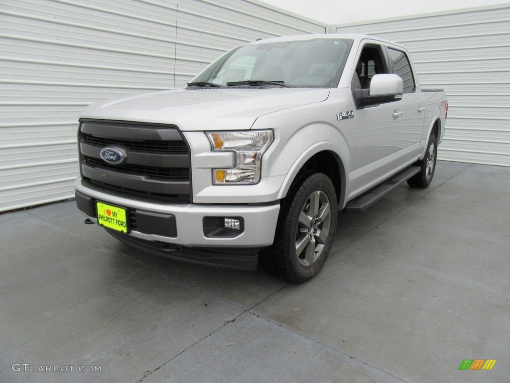 2017 F150 Lariat SuperCrew 4X4 - Ingot Silver / Earth Gray photo #7