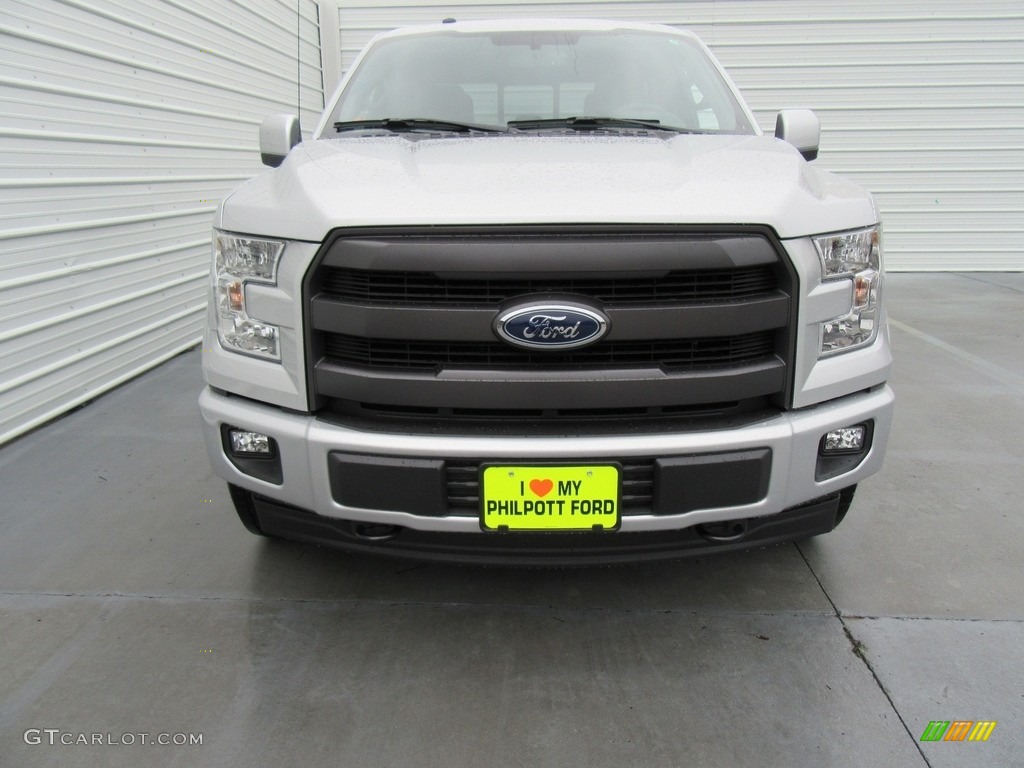 2017 F150 Lariat SuperCrew 4X4 - Ingot Silver / Earth Gray photo #8