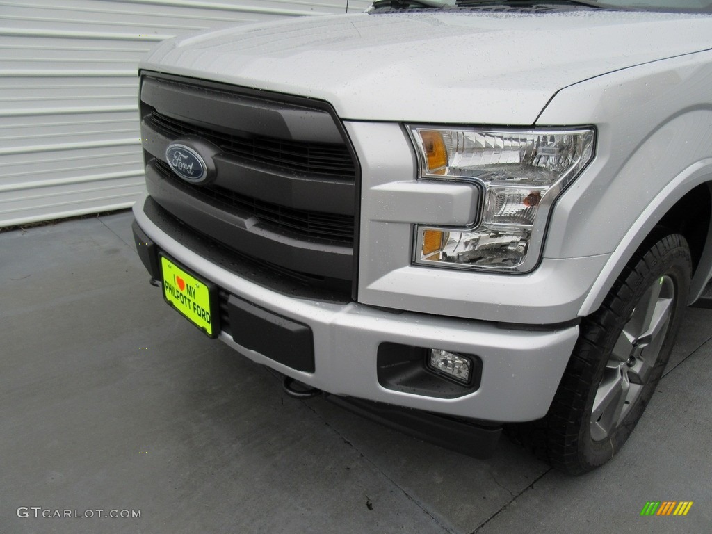 2017 F150 Lariat SuperCrew 4X4 - Ingot Silver / Earth Gray photo #10