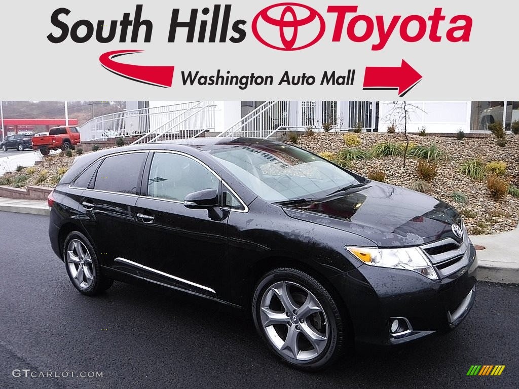 2014 Venza XLE AWD - Attitude Black Metallic / Ivory photo #1