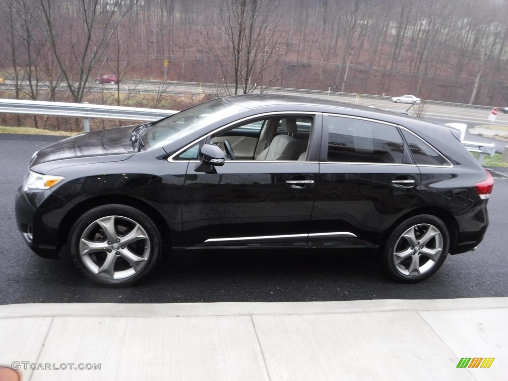 2014 Venza XLE AWD - Attitude Black Metallic / Ivory photo #6