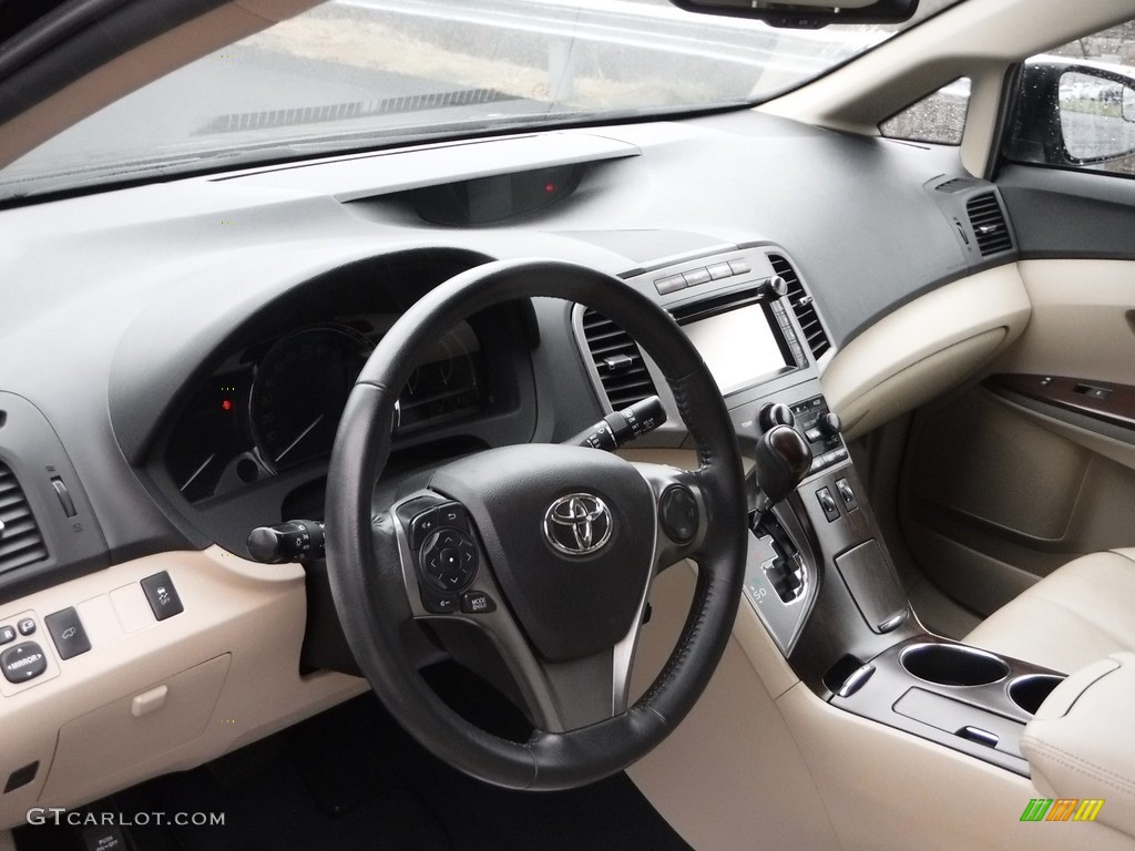 2014 Venza XLE AWD - Attitude Black Metallic / Ivory photo #11