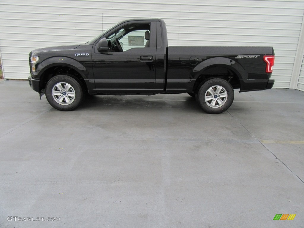 2017 F150 XL Regular Cab - Shadow Black / Earth Gray photo #6