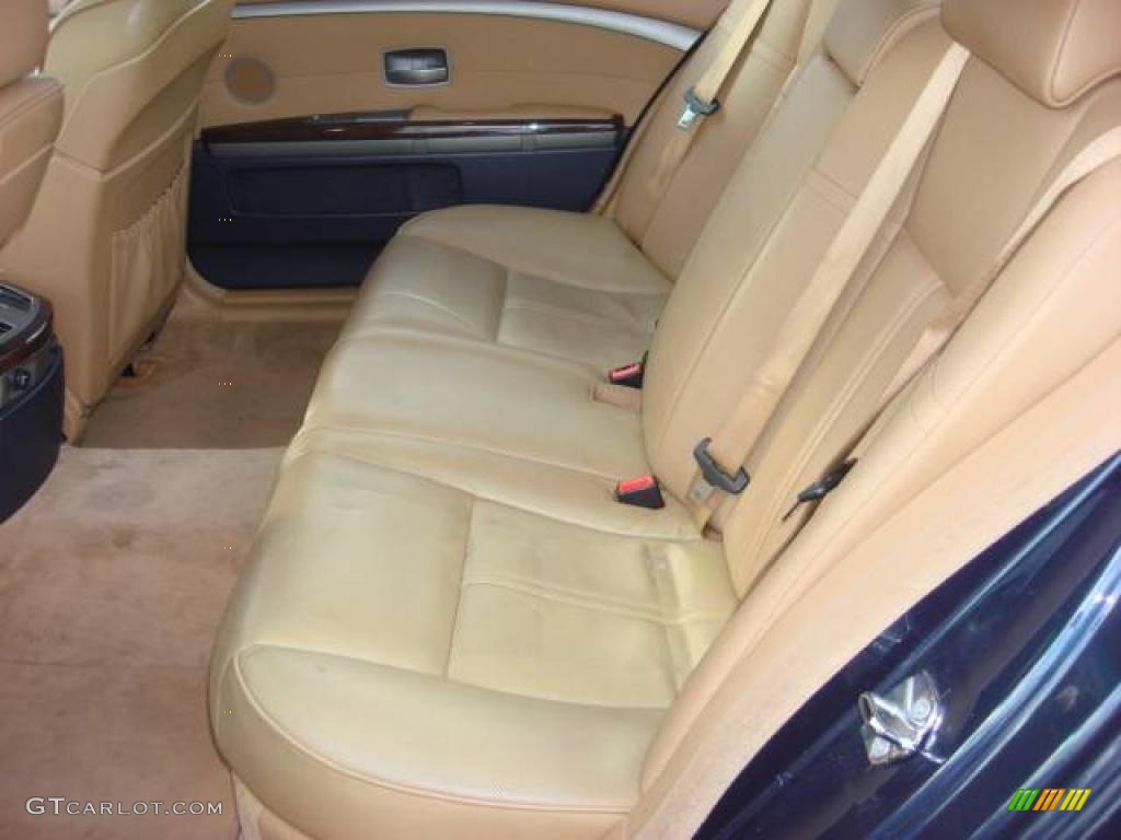 2003 7 Series 745Li Sedan - Orient Blue Metallic / Dark Beige/Beige III photo #11