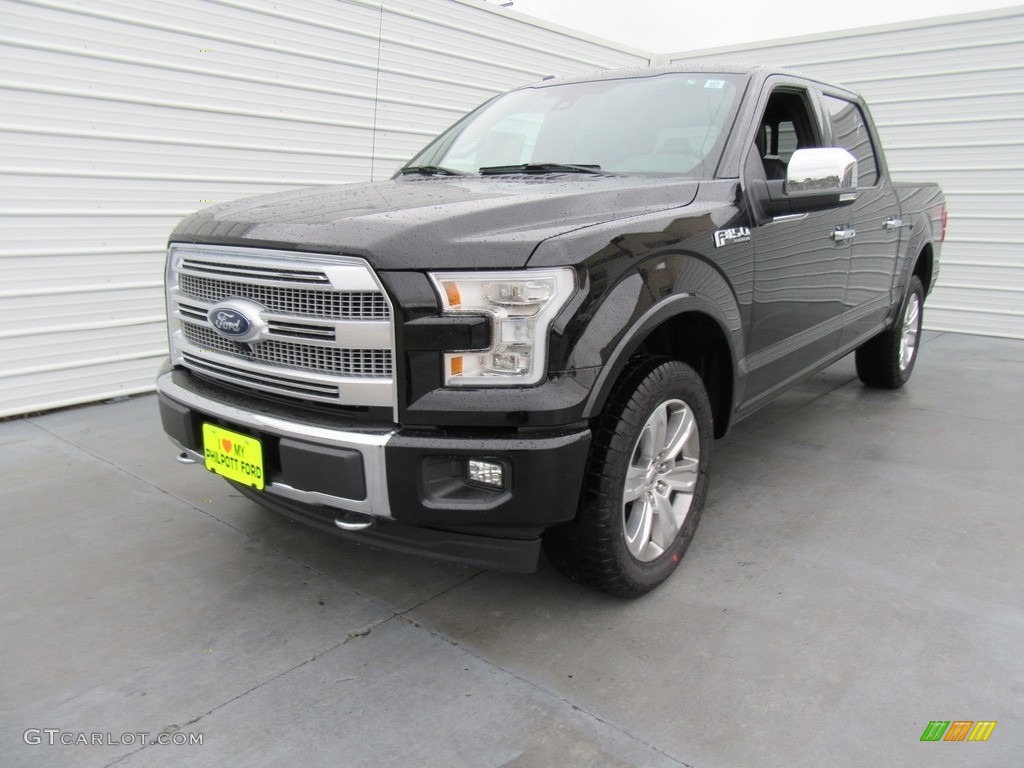 2017 F150 Platinum SuperCrew 4x4 - Shadow Black / Black photo #7