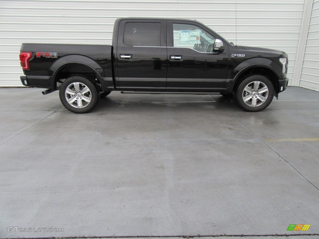 2017 F150 Platinum SuperCrew 4x4 - Shadow Black / Black photo #3