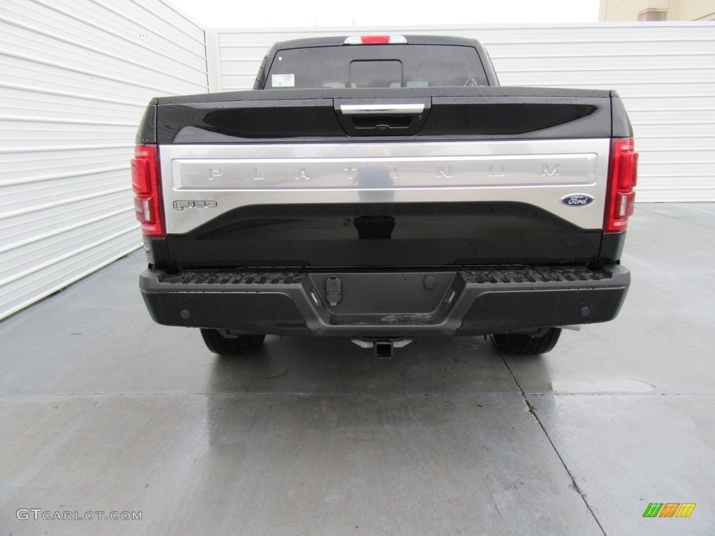 2017 F150 Platinum SuperCrew 4x4 - Shadow Black / Black photo #5