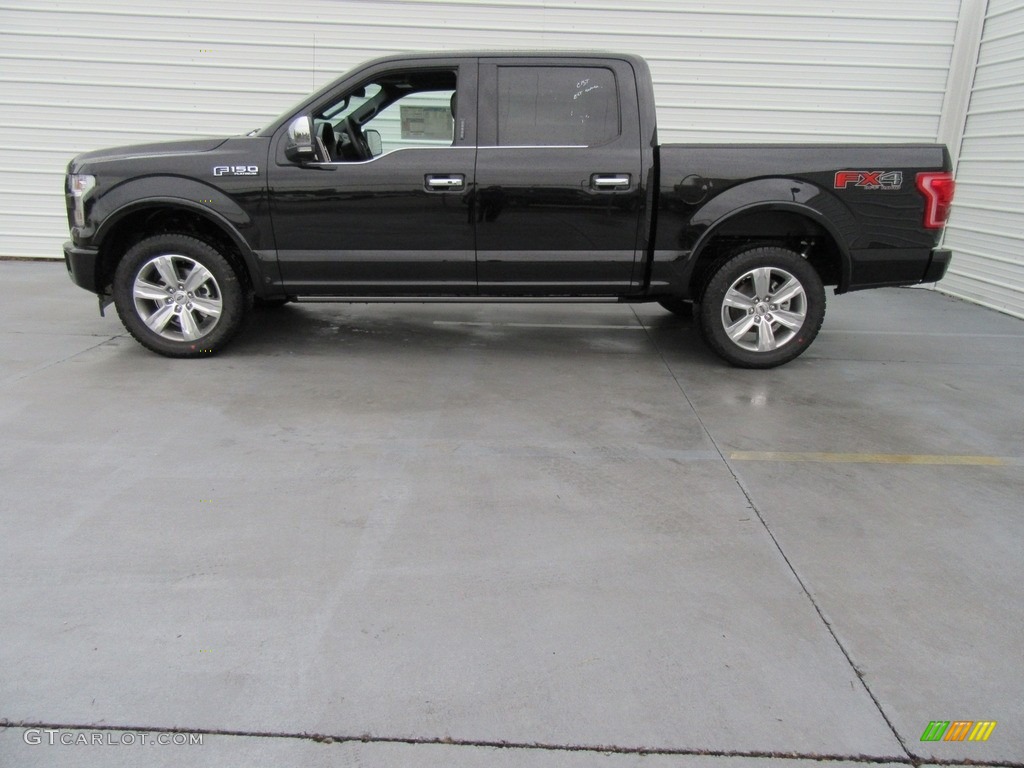 2017 F150 Platinum SuperCrew 4x4 - Shadow Black / Black photo #6