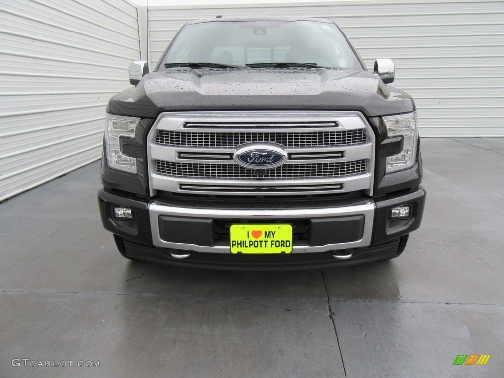 2017 F150 Platinum SuperCrew 4x4 - Shadow Black / Black photo #8