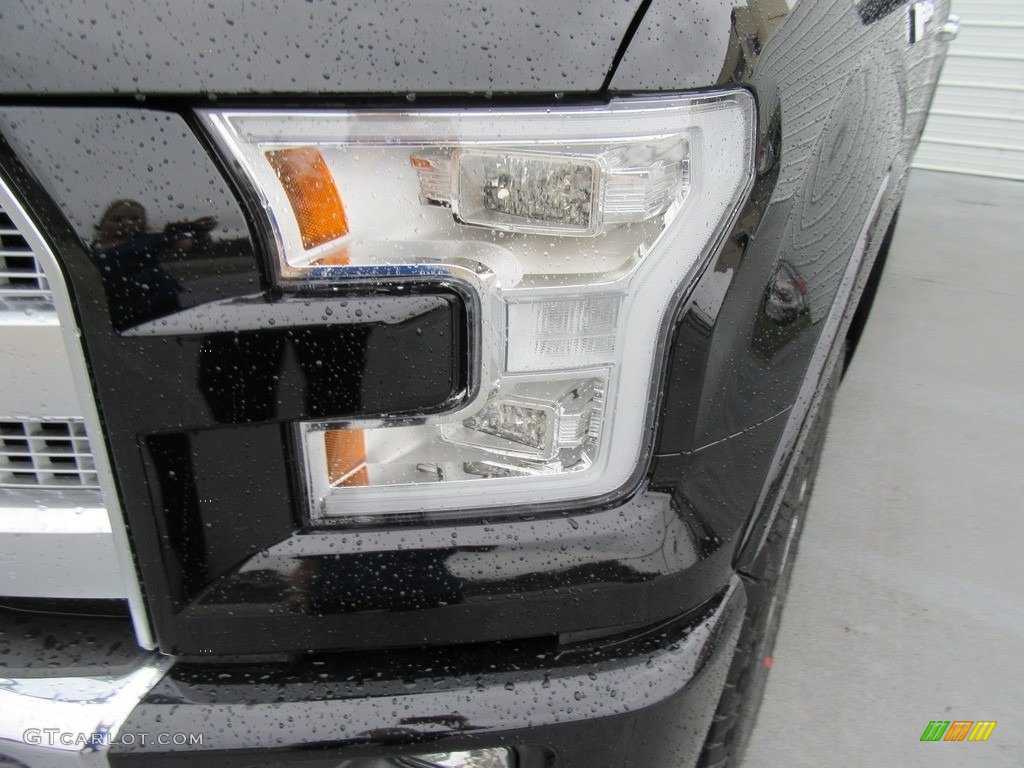 2017 F150 Platinum SuperCrew 4x4 - Shadow Black / Black photo #9