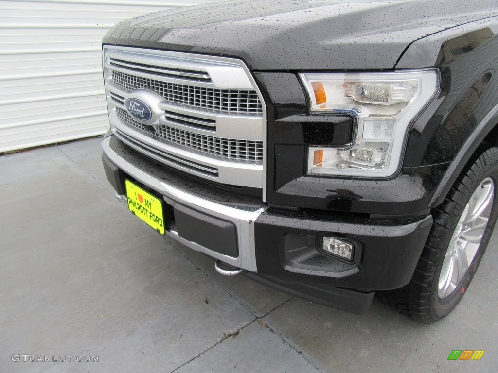 2017 F150 Platinum SuperCrew 4x4 - Shadow Black / Black photo #10