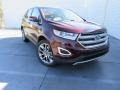 2017 Burgundy Velvet Metallic Ford Edge Titanium  photo #1