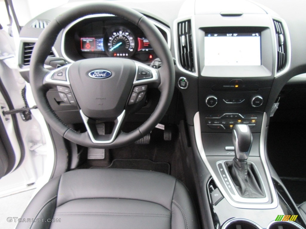 2017 Ford Edge SEL Ebony Dashboard Photo #117889709