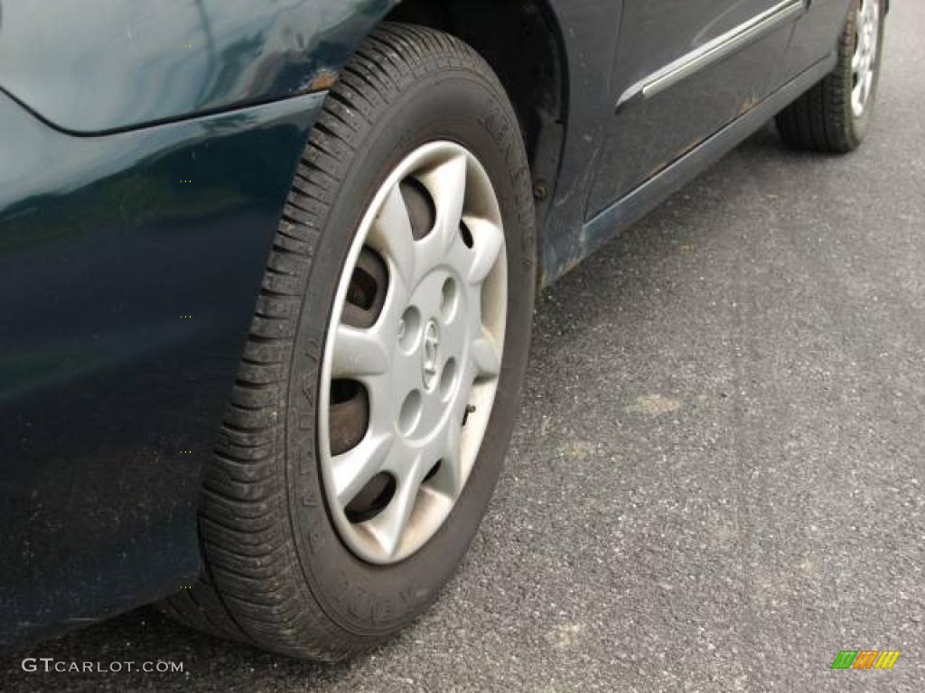 2000 Elantra GLS Sedan - Forest Green / Beige photo #6