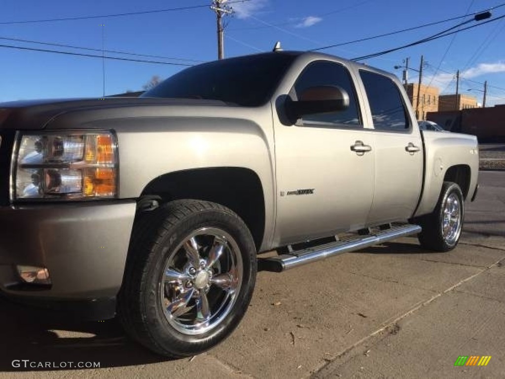 2008 Silverado 1500 LTZ Crew Cab 4x4 - Desert Brown Metallic / Light Titanium/Ebony Accents photo #1