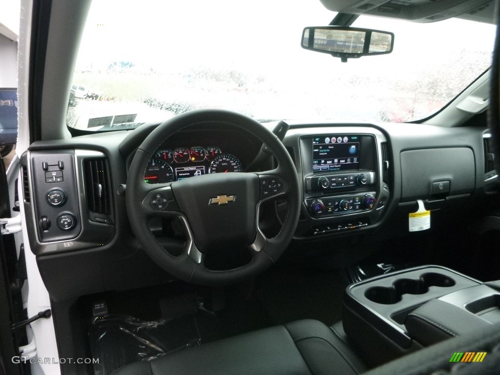 2017 Chevrolet Silverado 1500 LT Crew Cab 4x4 Jet Black Dashboard Photo #117892275