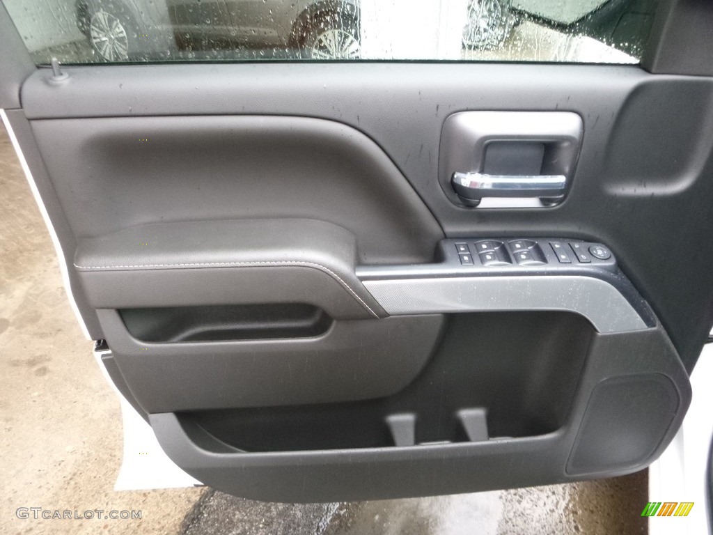 2017 Chevrolet Silverado 1500 LT Crew Cab 4x4 Jet Black Door Panel Photo #117892305