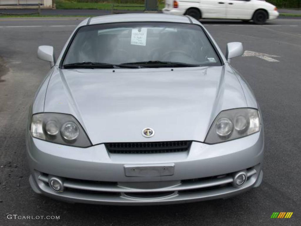 2003 Tiburon Tuscani 2.7 Elisa GT Supercharged - Super Silver / Black photo #3