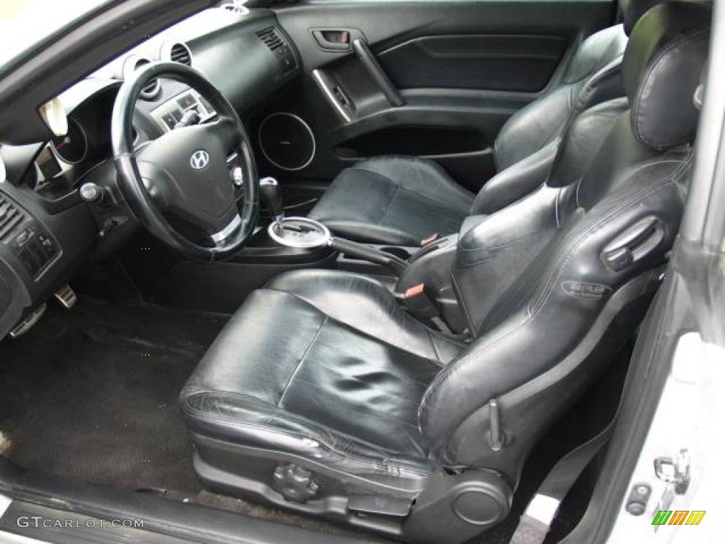 Black Interior 2003 Hyundai Tiburon Tuscani 2.7 Elisa GT Supercharged Photo #11789291