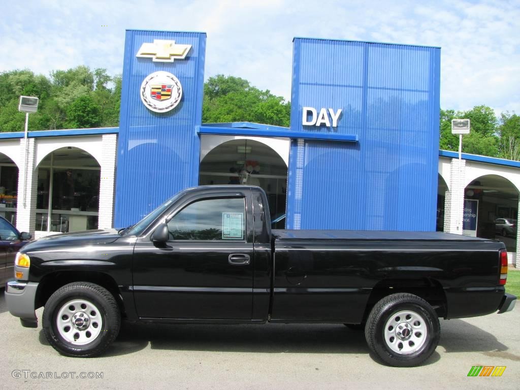 2006 Sierra 1500 Regular Cab - Onyx Black / Dark Pewter photo #2