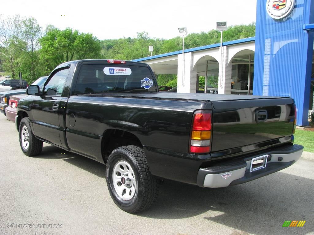 2006 Sierra 1500 Regular Cab - Onyx Black / Dark Pewter photo #3