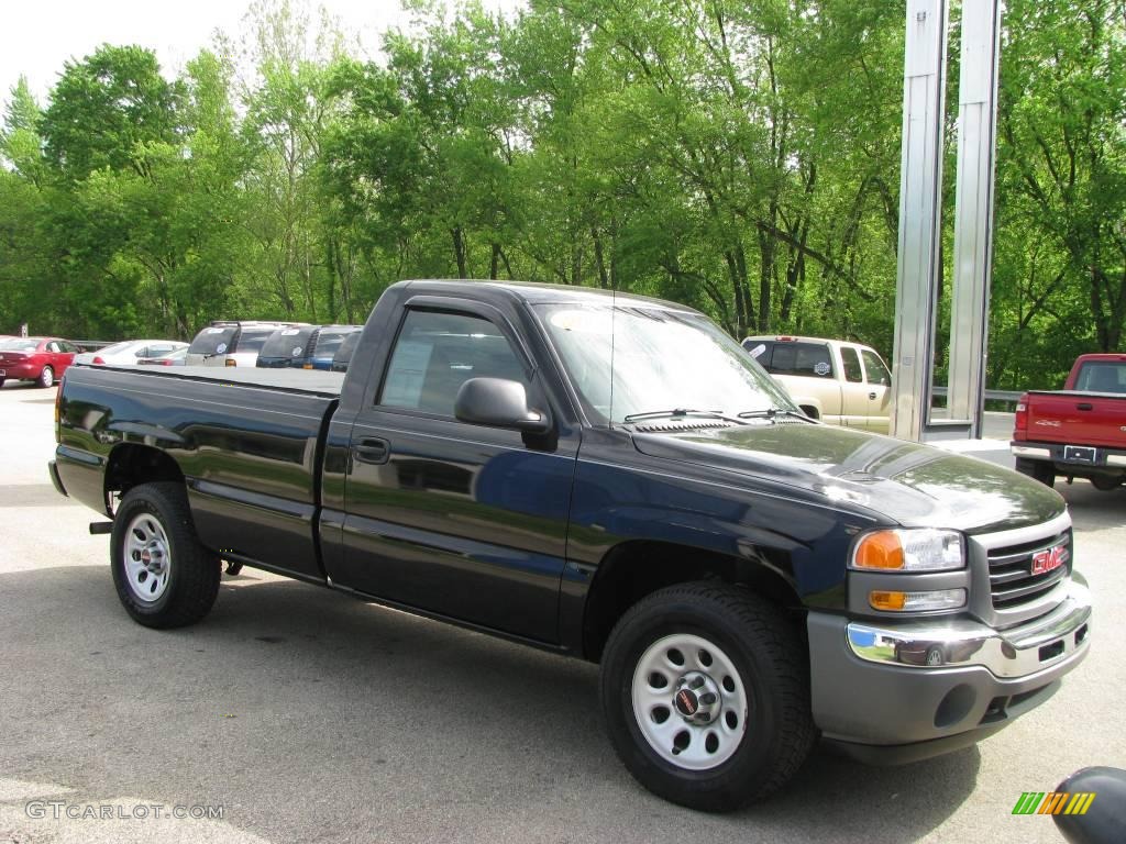 2006 Sierra 1500 Regular Cab - Onyx Black / Dark Pewter photo #5