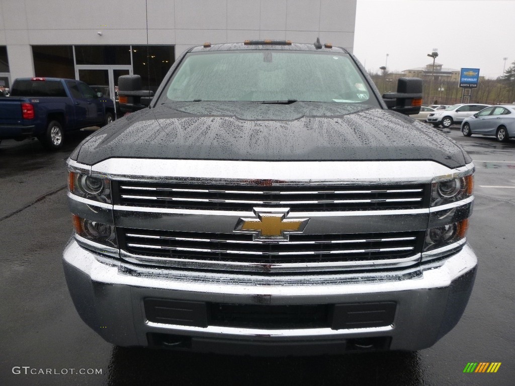 2017 Silverado 2500HD Work Truck Double Cab 4x4 - Graphite Metallic / Dark Ash/Jet Black photo #2