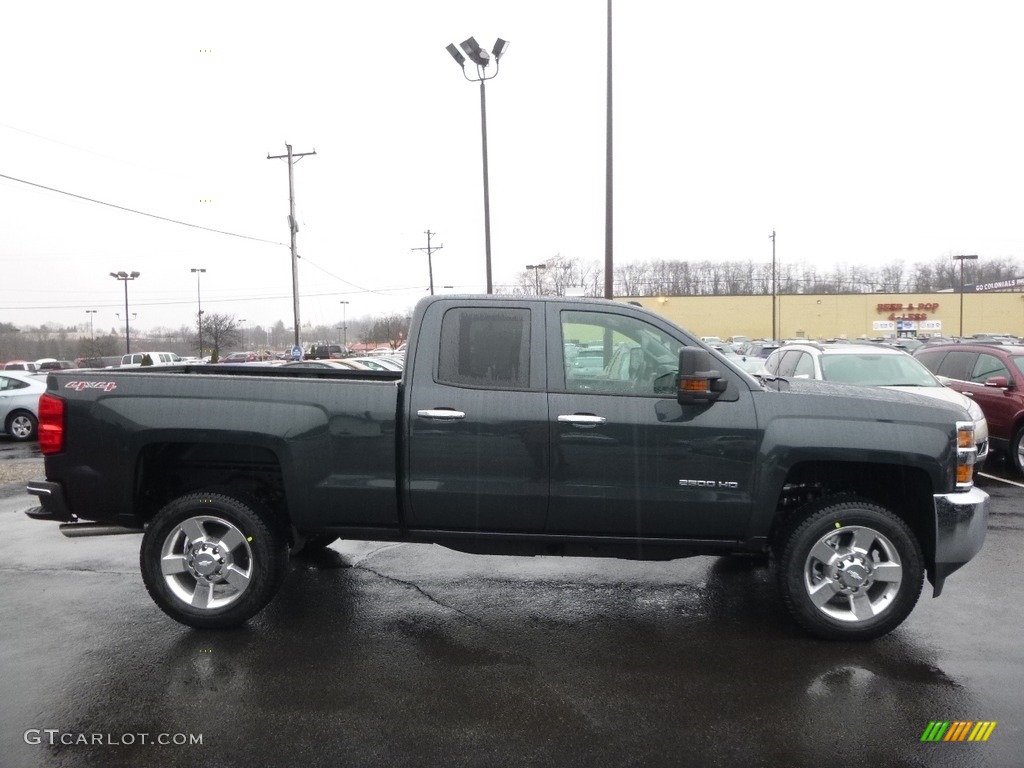 2017 Silverado 2500HD Work Truck Double Cab 4x4 - Graphite Metallic / Dark Ash/Jet Black photo #4