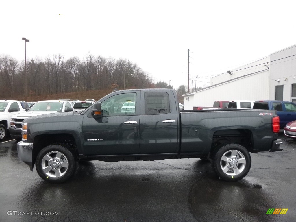 2017 Silverado 2500HD Work Truck Double Cab 4x4 - Graphite Metallic / Dark Ash/Jet Black photo #9