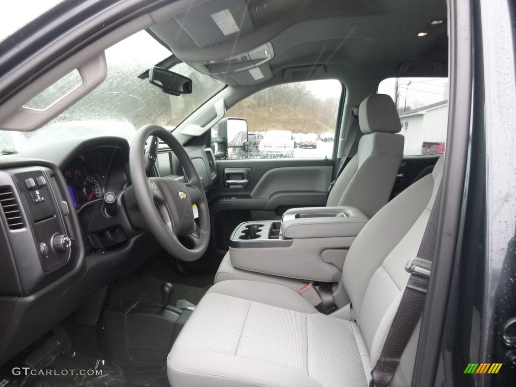 2017 Silverado 2500HD Work Truck Double Cab 4x4 - Graphite Metallic / Dark Ash/Jet Black photo #11