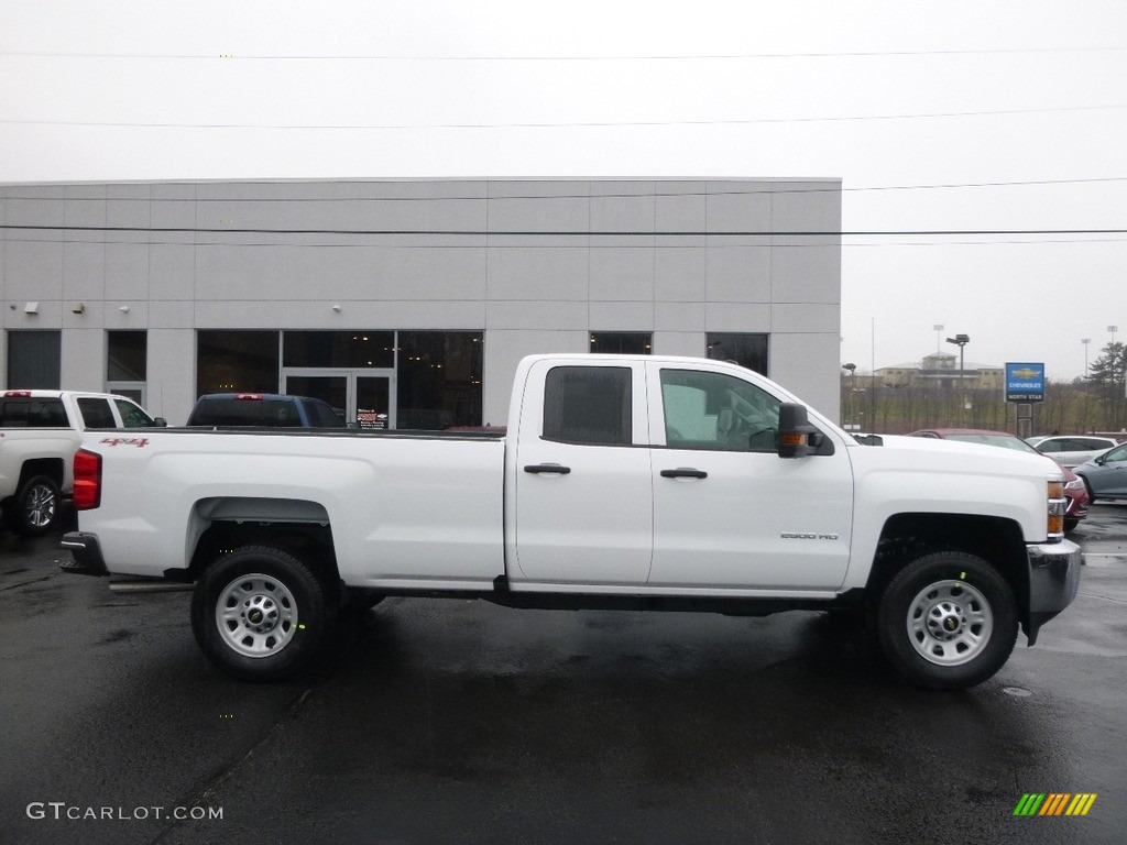 Summit White 2017 Chevrolet Silverado 2500HD Work Truck Double Cab 4x4 Exterior Photo #117894369