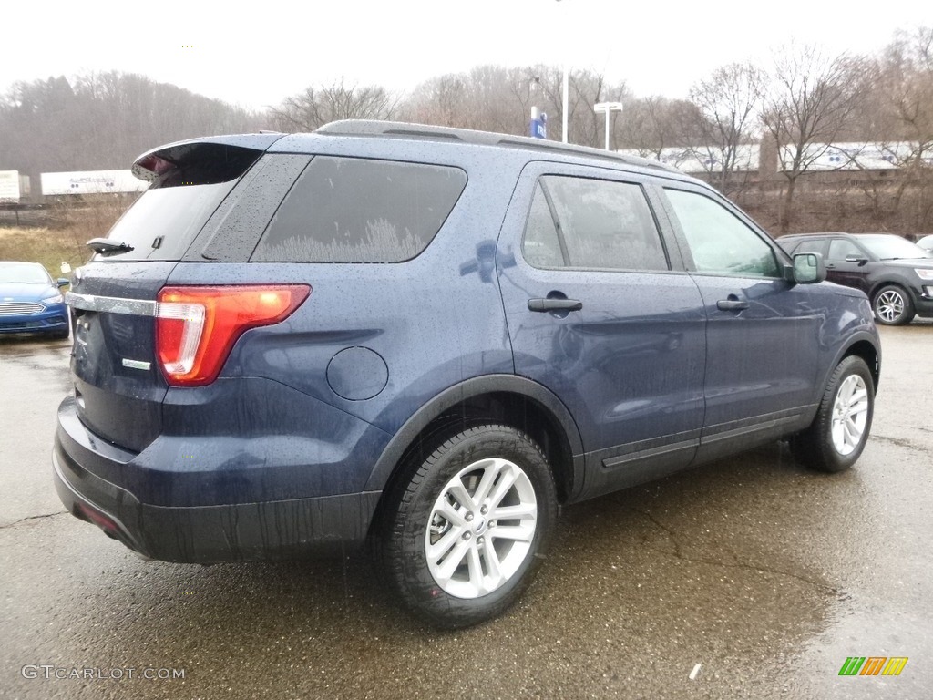 2017 Explorer FWD - Blue Jeans / Medium Light Camel photo #2