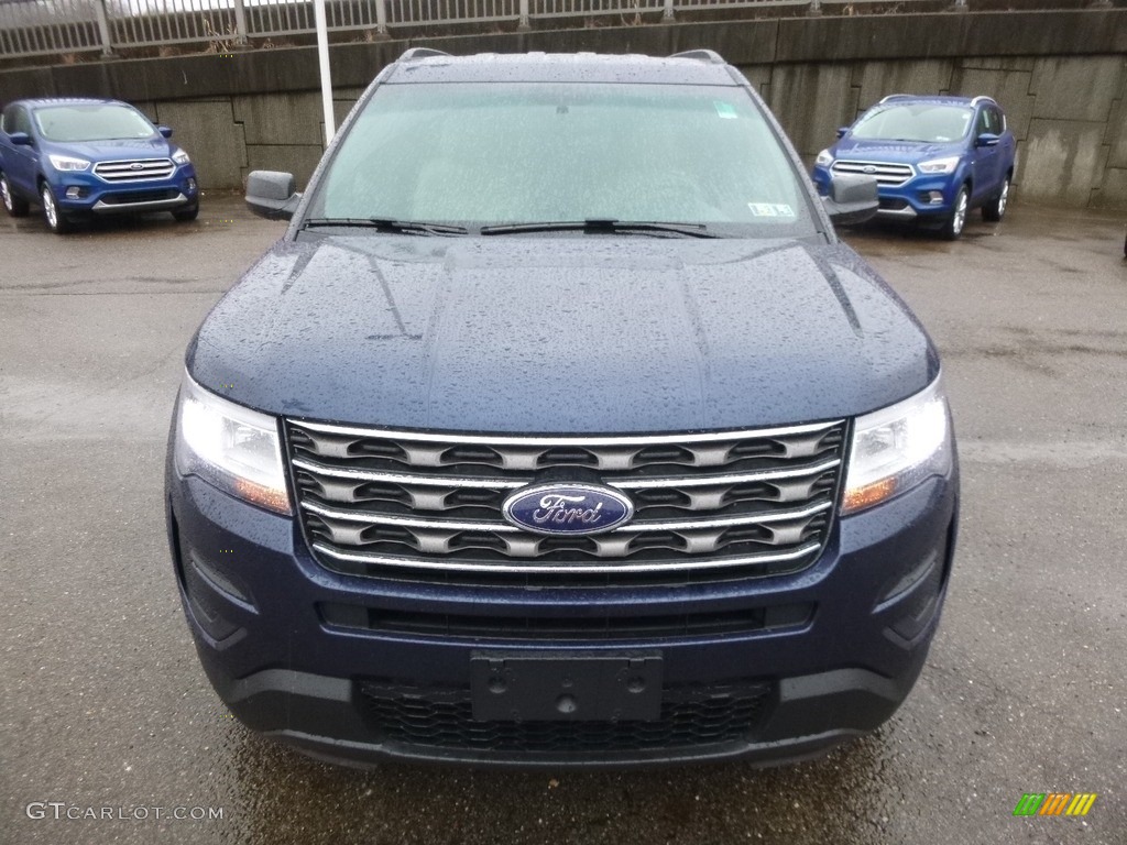 2017 Explorer FWD - Blue Jeans / Medium Light Camel photo #8