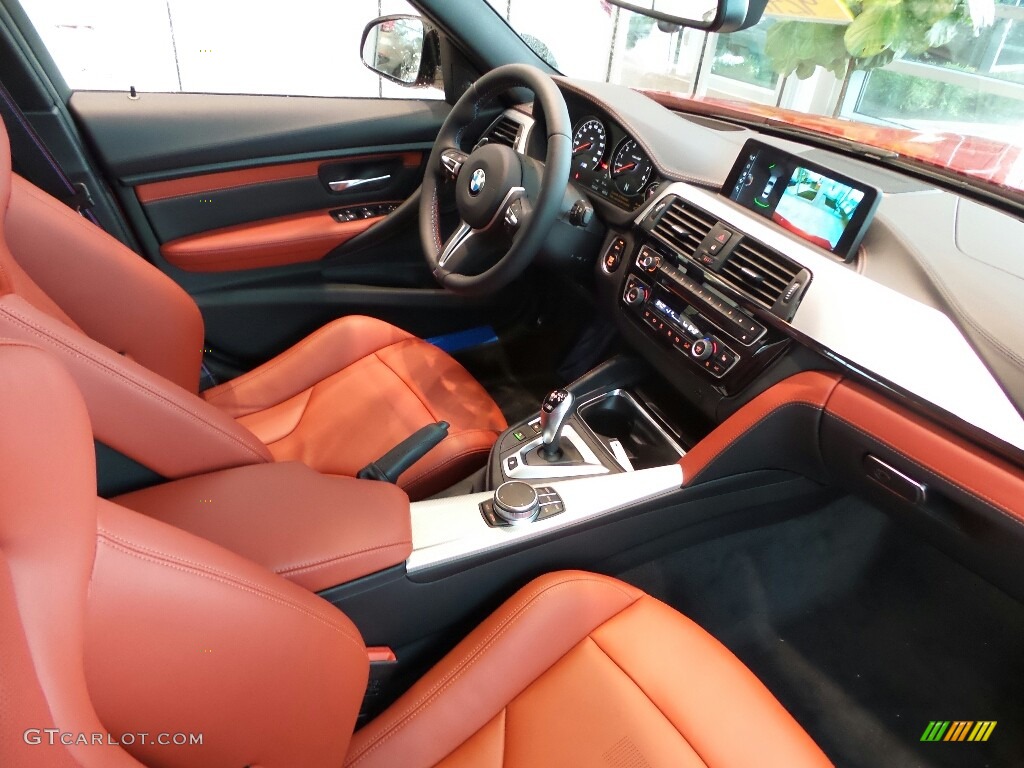 2017 BMW M3 Sedan Sakhir Orange/Black Dashboard Photo #117896163