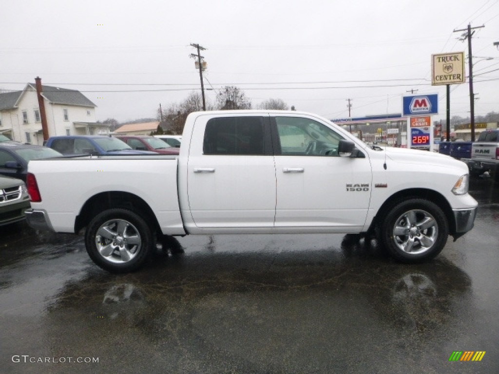 2017 1500 Big Horn Crew Cab 4x4 - Bright White / Black/Diesel Gray photo #8