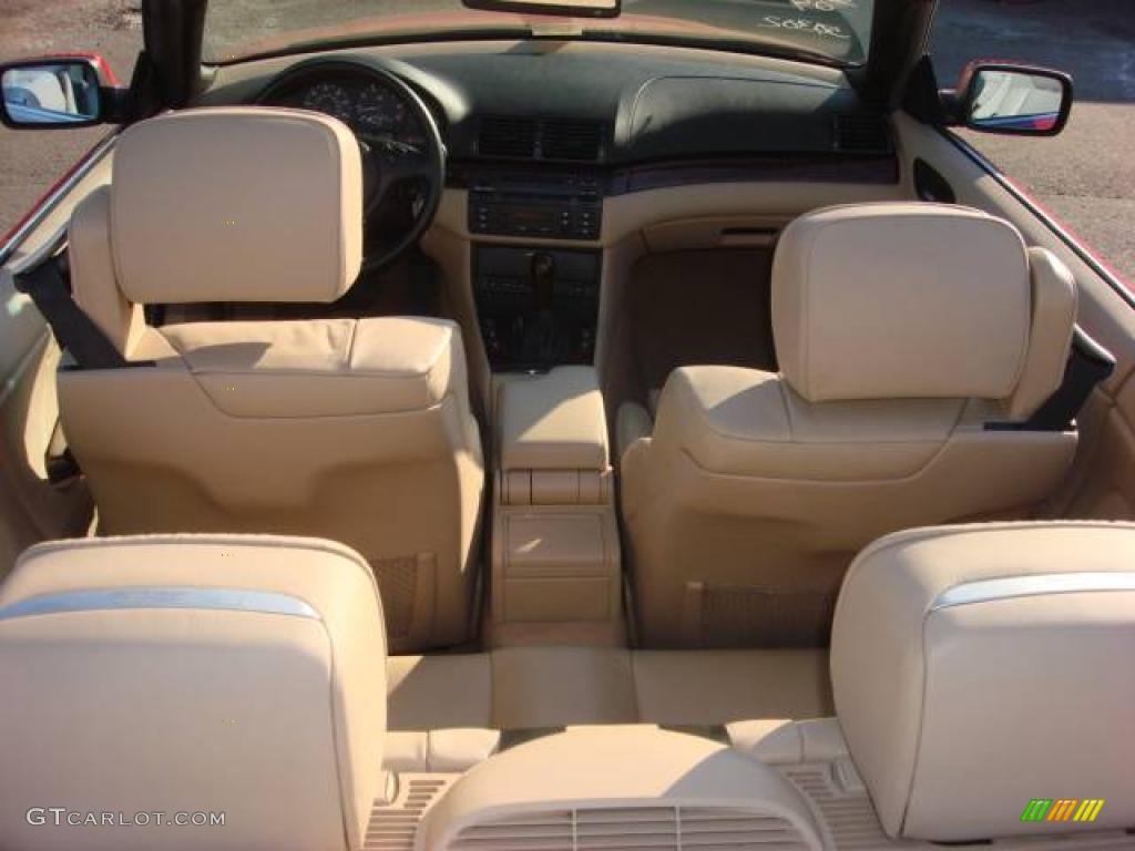 2004 3 Series 325i Convertible - Electric Red / Sand photo #6