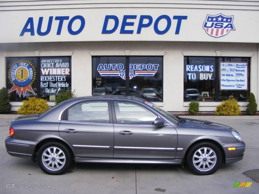 2004 Sonata V6 - Slate Gray / Black photo #1