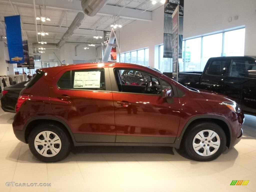 Crimson Metallic 2017 Chevrolet Trax LS Exterior Photo #117899127