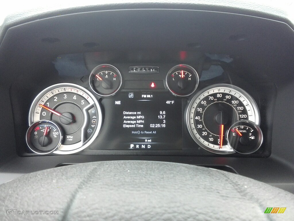 2017 Ram 3500 Laramie Mega Cab 4x4 Gauges Photo #117899637