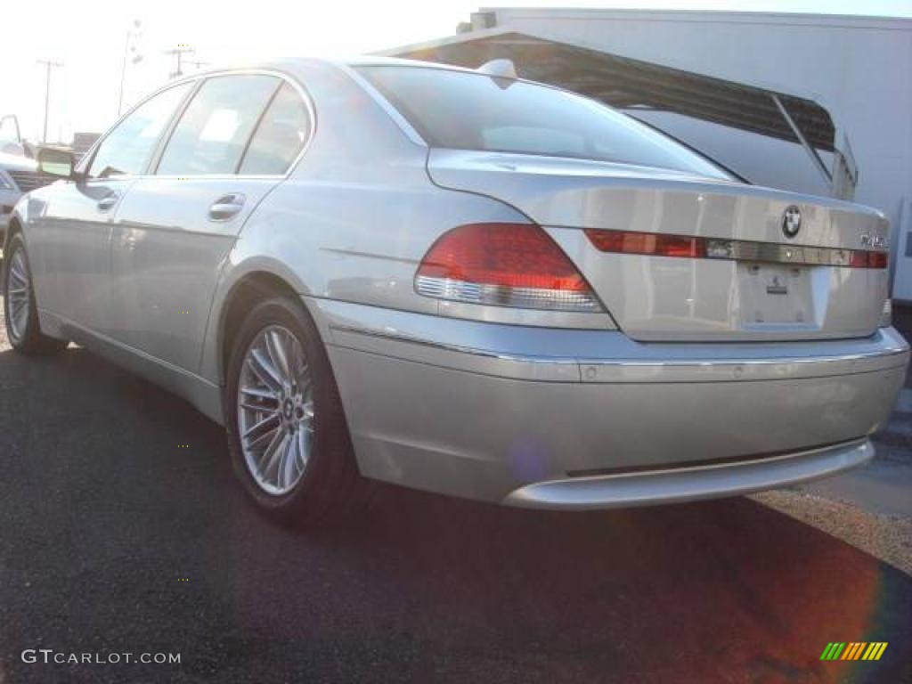 2005 7 Series 745Li Sedan - Titanium Silver Metallic / Black/Black photo #3