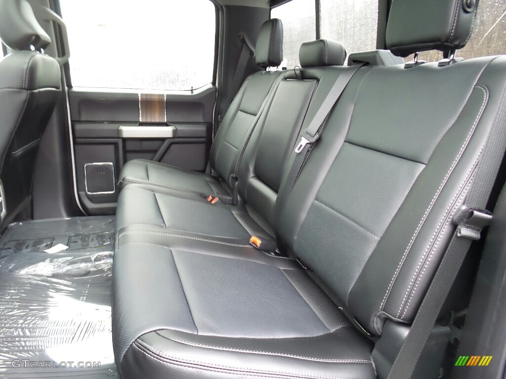 Black Interior 2017 Ford F150 Lariat SuperCrew 4X4 Photo #117903393