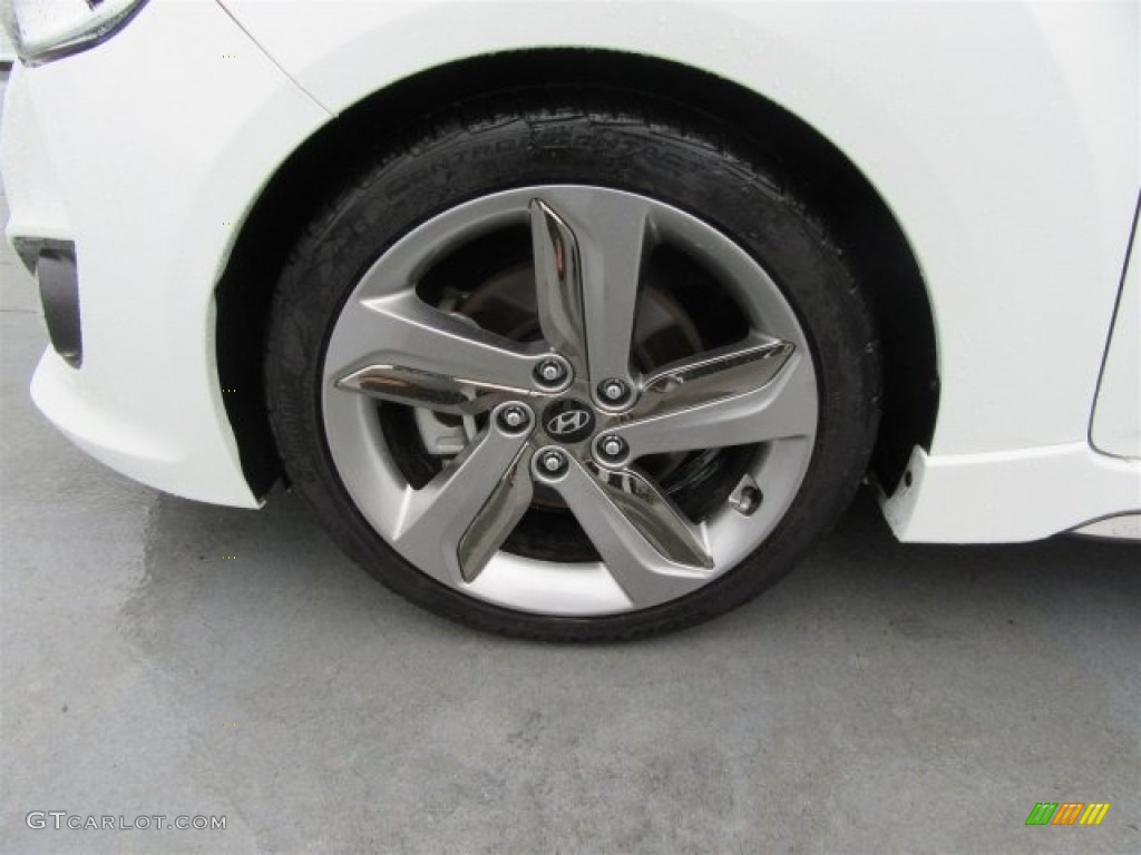 2013 Veloster Turbo - Elite White Pearl / Blue photo #5
