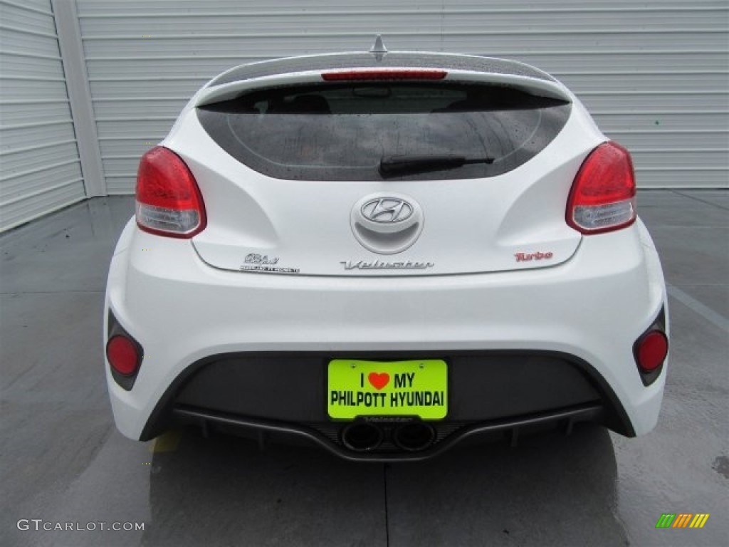 2013 Veloster Turbo - Elite White Pearl / Blue photo #8