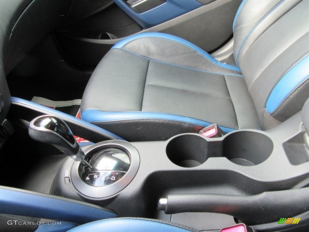2013 Veloster Turbo - Elite White Pearl / Blue photo #19