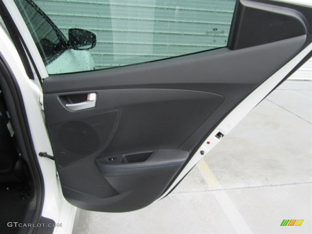 2013 Veloster Turbo - Elite White Pearl / Blue photo #30