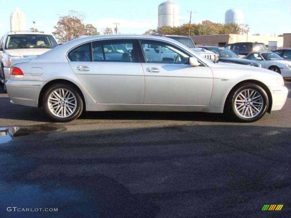 2005 7 Series 745Li Sedan - Titanium Silver Metallic / Black/Black photo #5
