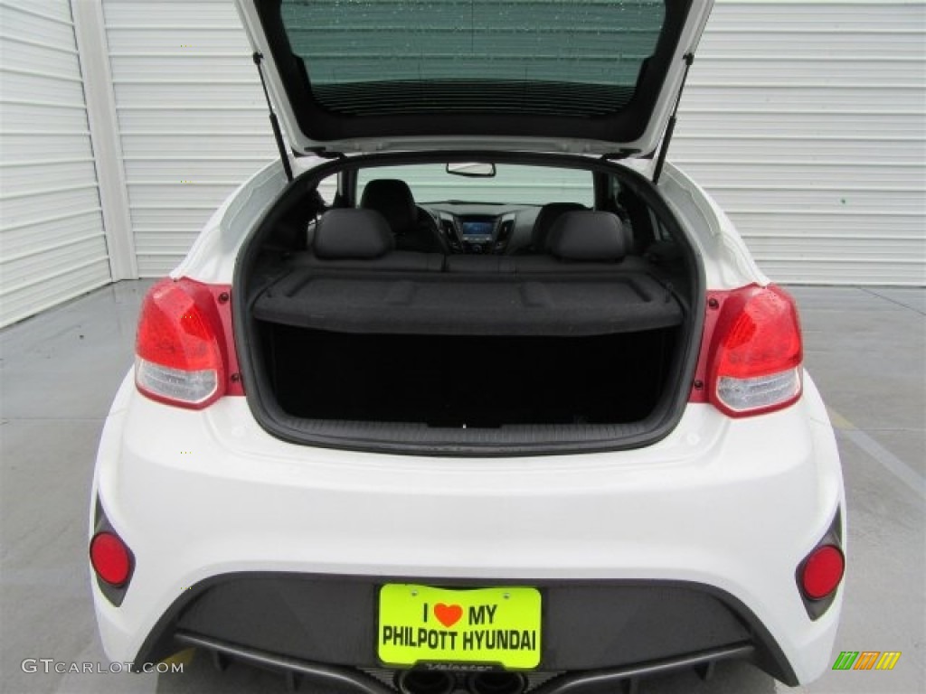 2013 Veloster Turbo - Elite White Pearl / Blue photo #39