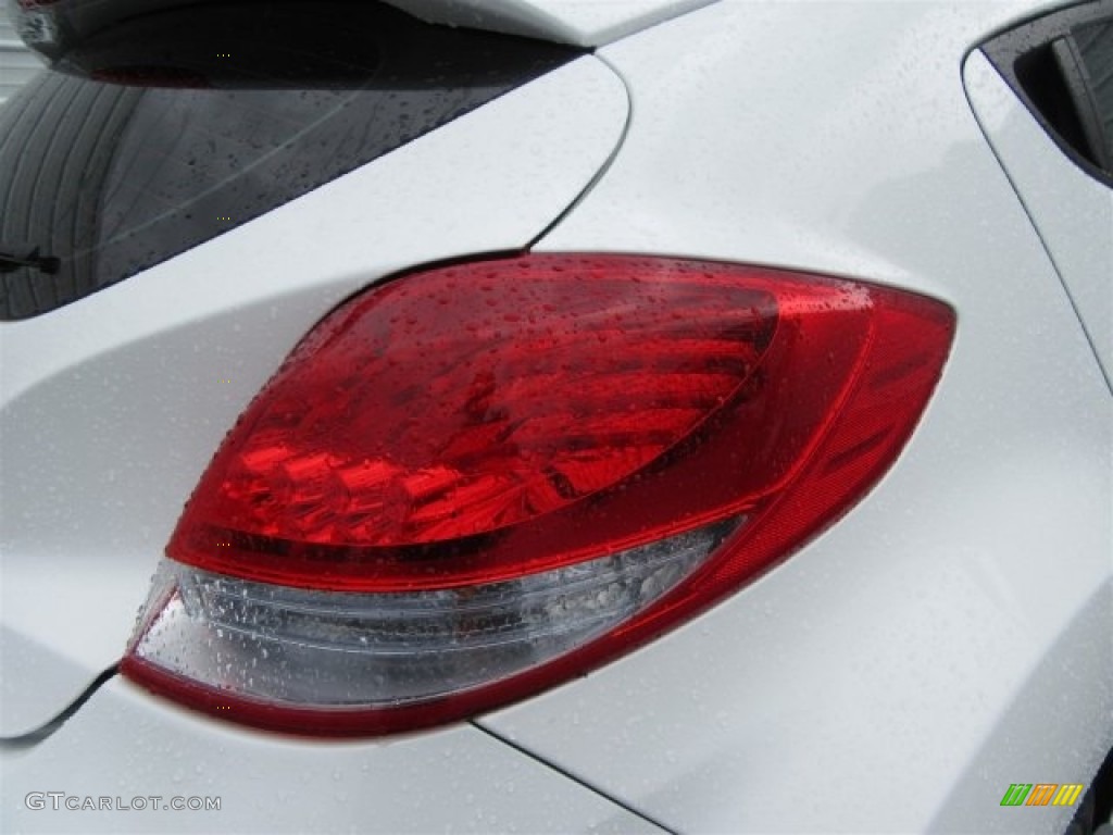 2013 Veloster Turbo - Elite White Pearl / Blue photo #45