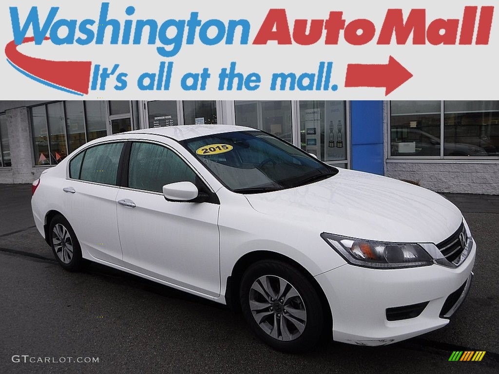2015 Accord LX Sedan - White Orchid Pearl / Ivory photo #1